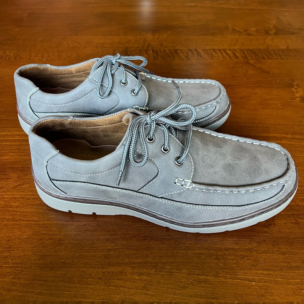 Aston Marc Men’s Comfort Boat Shoe - Loafer - Size 9.5 - Grey